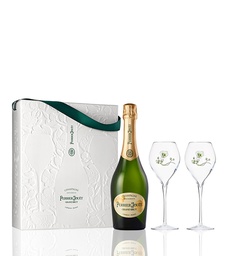[PJGB2FLUTES] Perrier-Jouet Grand Brut w/2 Flutes Champagne Gift Set
