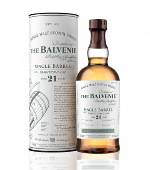 The Balvenie 21 Years Single Barrel Traditional Oak Single Malt Whisky