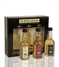 [50MLGLENCADAM3BT] Glencadam Miniature Tri-pack Whisky (10, 15, 21 Years) 50ml x 3 bottles