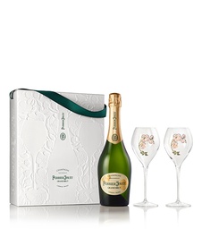 [PJGB2FLUTES] Perrier-Jouet Grand Brut w/2 Flutes Champagne Gift Set