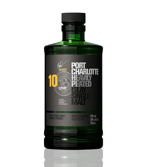 Bruichladdich 10 Years Port Charlotte Heavily Peated Islay Single Malt Whisky
