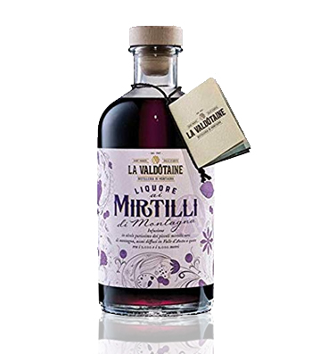 La Valdotaine Liquore Ai Mirtilli Blueberry Liqueur