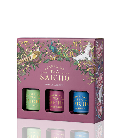 Saicho Sparkling Tea Mini Collection Pack (200ml x 3)