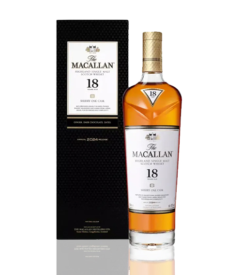 The Macallan 18 Years Sherry Oak 2024 Release Single Malt Whisky