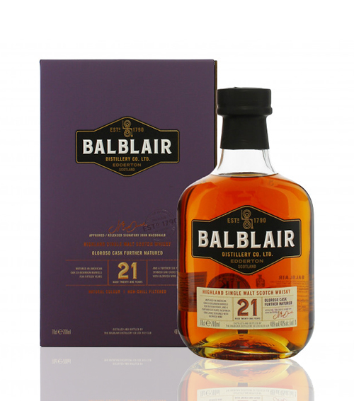 Balblair 21 Years Highland Single Malt Whisky