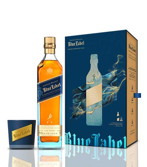Johnnie Walker Blue Label w/ Scented Candle