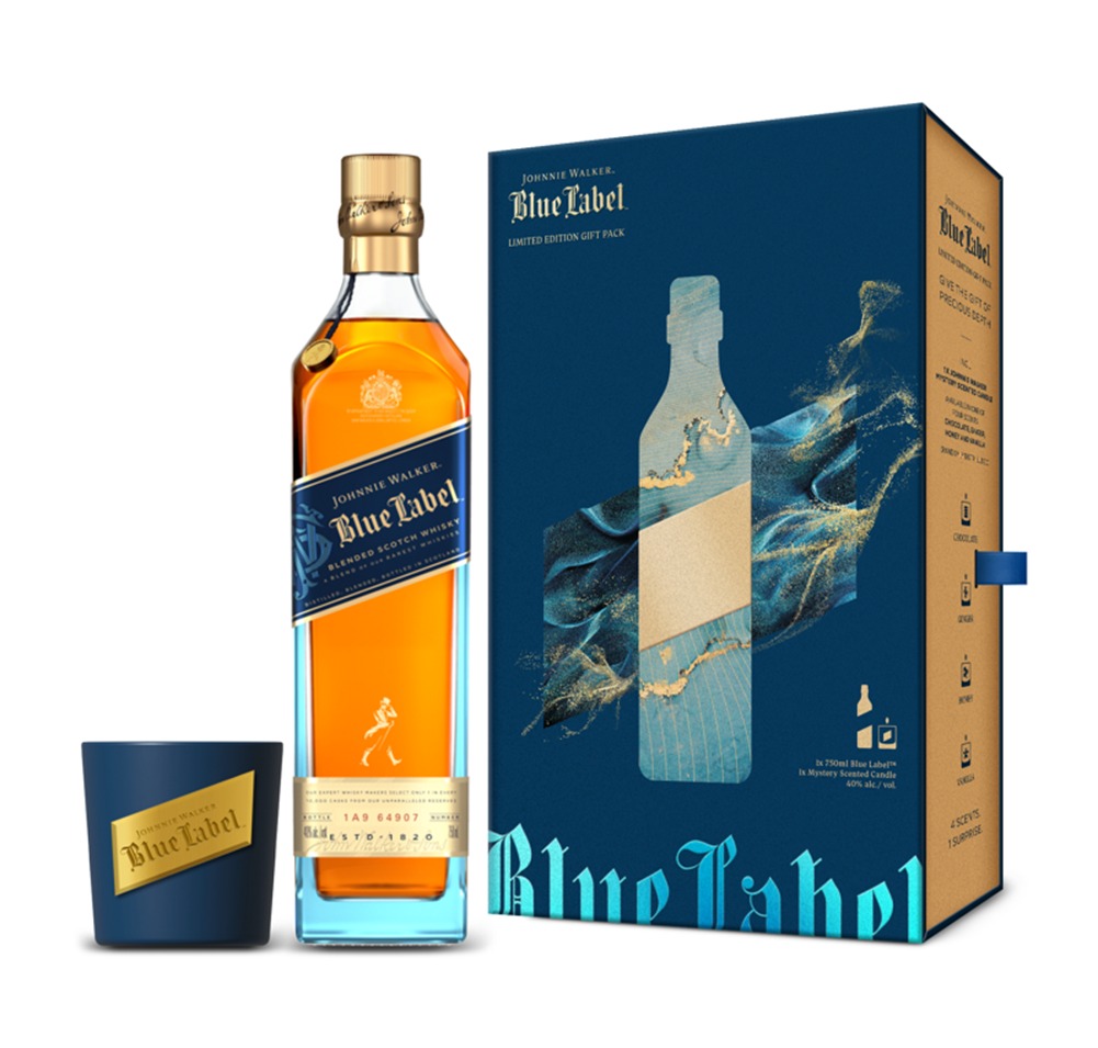 Johnnie Walker Blue Label w/ Scented Candle