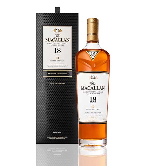 The Macallan 18 Years Sherry Oak 2021 Release Single Malt Whisky