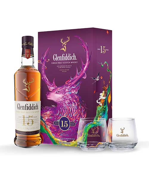 Glenfiddich 15 Years Single Malt Whisky Gift Set