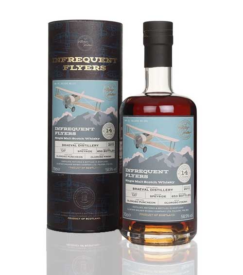 Alistair Walker Infrequent Flyers Braeval 2010 Distilled 14 Years Single Malt Whisky