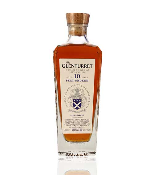 The Glenturret 10 Years Peat Smoked 2024 Release Single Malt Whisky