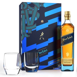 [JWBLUEGIFTSET] Johnnie Walker Blue Label w/2 Crystal Glasses