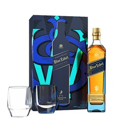 [JWBLUEGIFTSET] Johnnie Walker Blue Label w/2 Crystal Glasses