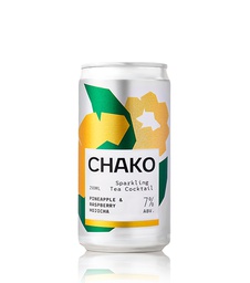 [CHAKOPRH12] CHAKO Pineapple &amp; Raspberry Hojicha Sparkling Tea Cocktail 12x250ml